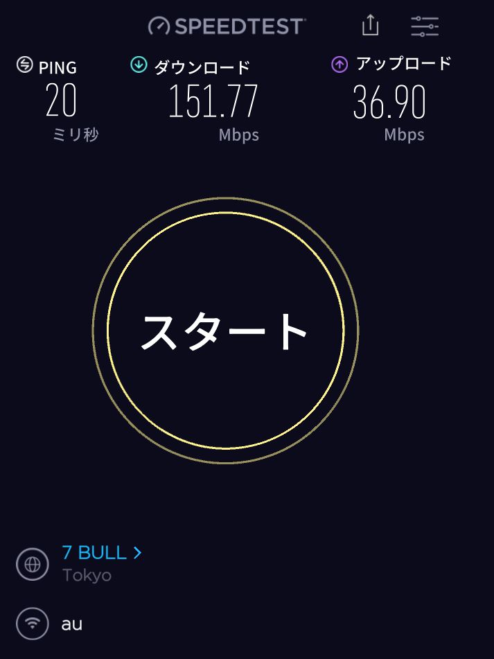 5Gエリア_窓から3m離れて測定